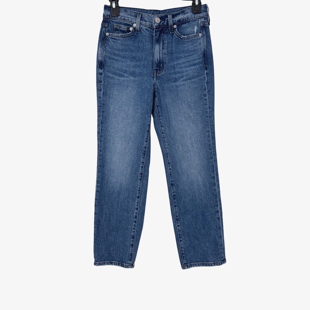 AYR Womens 25S Jeans The LaLa Straight Leg Blue High Rise Denim